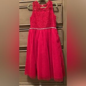 Red girls dress worn once